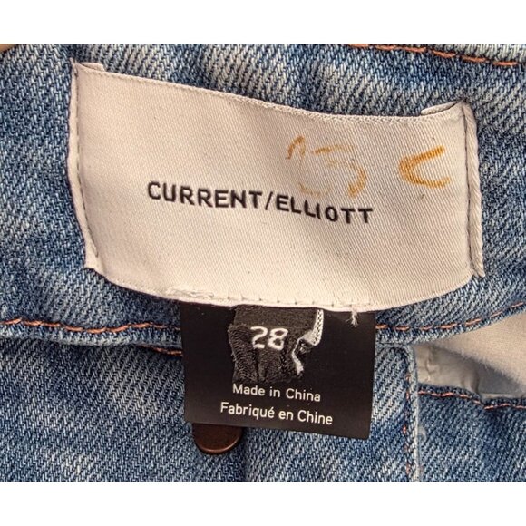 Women's - Current/Elliott The Braided Poolside High Rise Crop Jeans, Size 28 - Picture 6 of 9